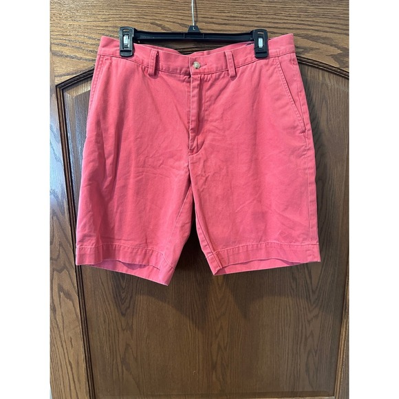 Salmon Colored POLO Ralph Lauren Chino Shorts Classic Fit Casual 9" sz 32 - Picture 1 of 7
